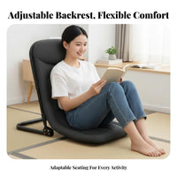 Foldable Design Adjustable Floor Lounger Multi-Position Adjustable Padded Lounger spine spinerest Lazy Sofa Space-Saving for Teenagers, Young Adults, Dorm Room, Bay opening, Lounging, Bedroom