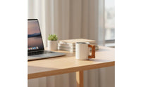 Stainless Steel Mug Wood Handle Wall Insulated Cup Nordic Coffee Cup for Office