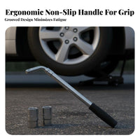 Labor-Saving L-Type Socket Wrench Heavy-Duty Car Tire Changing Tool Non-Slip Grip for DIY Mechanics, Roadside Emergency, Garage