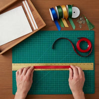 Bookbinding Kit with Binding Cloth DIY Bookbinding Kit with Ribbon Rolls Non-Acidic Bone Folder for Stationery Lovers, Book Repair, Scrapbooking