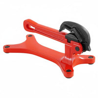 Yoke Pipe Vise Rapid Adjust Portable Pipe Holding Vise Ergonomic Long Handle Clamping Device for Plumbers,