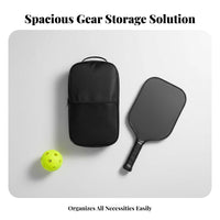 Adjustable Shoulder Strap Pickleball Paddle Bag Portable Pickleball Equipment Case Large Capacity for Outdoor, Travel