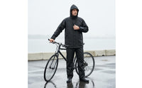 Full Body Coverage Motorcycle Rain Suit Windproof Split Raincoat Set Lightweight Reflective Waterproof Rain Suit Breathable for Motorcyclists, Riders, Rainy Weather, Outdoor Travel
