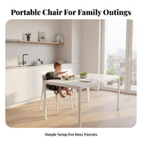 Portable Attachable Table Chair Foldable Feeding Seat Lightweight infant equipment Space-Saving for journeyers, Caregivers, journey, Restaurants, holiday, Visiting