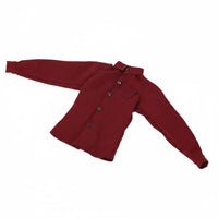 Long Sleeve 1/6 Scale Shirt Button-Front Male Doll Shirt Collared Tailored Design