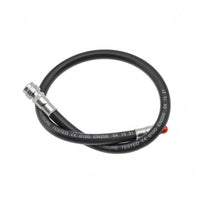 Black Low-Pressure Inflator Hose Rubber Buoyancy Compensator Inflator Hose Flexible Dive Gear Silver Fittings
