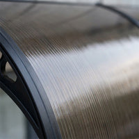 Entry Door Window Awning, Rain Shelter, Retrofit, Polycarbonate, Depth 100cm, Weather Resistant, Sun Shade