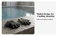 Anti-Slip Design Frog Finger Swim Gloves Increased Propulsion Silicone Webbed Gloves Lightweight for Swimmers, Freediving, Snorkeling, Beach