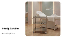 Heavy Duty Medical Instrument Trolley Long-Lasting Medical Service Cart No Assembly Required Beauty Salon Rolling Cart Easy to Clean for Laboratory Technicians, Restaurant Employees, Home Users, Hospital, Medical Center, Laboratoryoratory Oratory