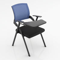Folding Chair with Writing Foldable Armless Folding Chair Space-Saving Furniture for Students, Training Room, Classroom