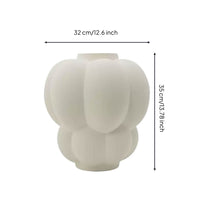 Ceramic Vase Matte Flower Vase Minimalist Vessel for Living Room, Shelf