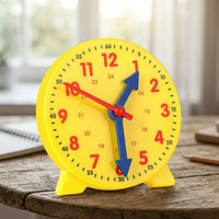 Clock Model for Elementary School Students, First and Second Grade Time Learning Aid, Three-Hand Linkage Principle Teaching Tool