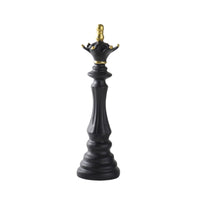Chess Figurine Carved Chess Piece Statue Tabletop Ornament for Collectors, Study, Desk