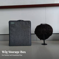 Dustproof Foldable Hairpiece Storage Box Portable Hairpiece Storage Box for Cosplayers, Performers, Home Organization, Bedroom