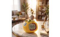 Tomato Clock Cute Tomato Timer Digital Timer Battery Operated Desk Clock Compact for Students, Study Room, Bedside