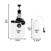 Pressure Gauge 3L Brake Fluid Bleeder Easy to Use Car Brake Fluid Exchange Machine Universal Fit for Garage