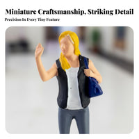 Tiny Business People Figure High Intricacy Realistic Miniature Scene Person Hand-Painted Resin Figurine Collectible Quality