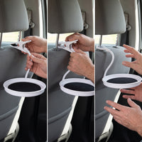 Car Seat Back Food and Drink Tray with Cup Holder