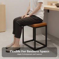 Nordic aesthetic Simple Wooden Dining Set Modern Design Restaurant Table and Chairs Multi-Functional Commercial Furnishing long-lasting Construction for Business Owners, Apartment Dwellers, Fast Food Shop, Cafeteria, Kitchen, morning dining area
