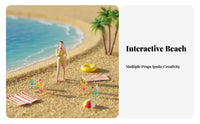 1:64 Scale Female Figure Hand Painted 1/64 Scale Female Figurine Highly Detailed Swimsuit Girl Miniature for Hobbyists, Adults