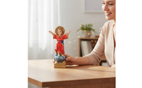Christmas Decoration Red Robe Jesus Figurine Gift Idea Child Jesus Statue Realistic Intricacy Arms Raised Saint Statue for Christians, Altar
