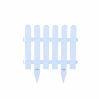 Plastic Garden Fence Easy Assembly White Plastic Picket Fence Lightweight