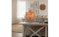 Thanksgiving Maple Leaf Tree Topper Festive Tree Topper with Spring Base Soft Decorations Lightweight for Mantel