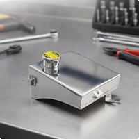 Coolant Reservoir Tank with Cap Aluminum Coolant Reservoir Tank with Twist Cap Welded for Car Enthusiasts, Mechanics, Performance Builds