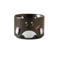 Cartoon Ceramic Kitten Mug Paw Details Kitten Coffee Mug Side Handle Tableware Open-Top Top