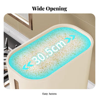 Moisture-Proof Rice Dispenser Single-Press Dispensing Airtight Rice Storage Container Safe for Countertop, Pantry