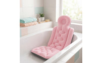 Full Body Bath Pillow Supportive Bathtub Cushion with Headrest Bath Pillow with Headrest One-Piece Contoured for Adults