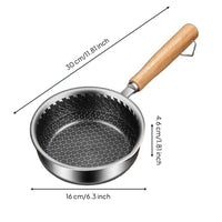 Non Pan Thickened Bottom Single Egg Frying Pan Precision Pouring Edge Design Skillet for Kitchen