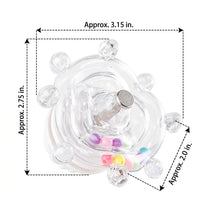 Pet Bird Toy Rotating Rattle with Internal Balls, Parrot Budgie Cockatiel Entertainment, Cage Accessories for Bird Enrichment