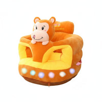 Anti-Fall Design Plush creature Sit-up Trainer Cute Cartoon design Plush creature Learning Chair Upright Seating Support Toddler Sofa Soft and Comfortable for Infants, Toddlers, Expecting Mothers, Playroom, Living Room