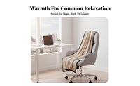 Velvety Rest Blanket Thickened for Warmth Textured Accent Throw Multi-Purpose
