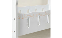 Wooden Rocking Cradle Bed Toy Rocking Cradle Young Child Furniture for Young Children, Kids, Playroom, Nursery, Daycare