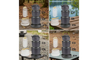 Camp Mess Kit with Kettle Compact Camping Cookware Set Lightweight Camping Pot and Pan for Backpackers, Hikers