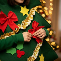 Christmas Tree Costume Festive Christmas Tree Outfit Funny Holiday Costume for School Events