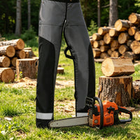 Saw Chaps Tree Felling Apron Work Trousers Shielded Apron Style Tree Felling Work Trousers Adjustable Fit Forestry Pants for Logging