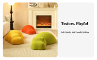 Creative Shape Hippopotamus Pouf Soft and Comfortable creature Ottoman Minimalist design children's Furniture Multi-Functional for Toddlers, Families, Parents, Living Room, Playroom, Entrymethod