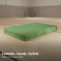 High Jump Landing Mat Thickened Cushion Folding Gymnastics Mat Versatile Folding Crash Pad for Students, Gymnasts, School, Parkour Training, Home