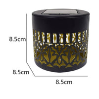 Waterproof Solar Mandala Light Metal Body Mandala Wall Lantern Energy Saving Solar Wall Lamp Automatic on at Night for Homeowners, Villa, Garden, Yard