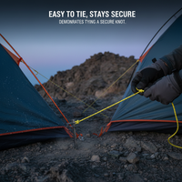 Dyneema Reflective Guy Ropes for Tents & Tarps, 2mm High-Strength Camping Cord
