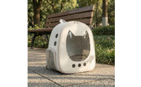 Zip-Around Closure Cat Backpack Carrier Mesh Pockets Pet Carrier Backpack Padded Straps Outdoor Gear Ventilated