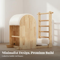 Improves Flexibility Pilates Ladder Barrel Full-Body Workout Pilates Stability Chair Solid Wood Construction Wunda Combo Chair Sturdy and Long-Lasting for Adults, Home Exercisers, Gym