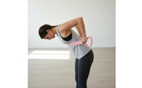 Portable Figure 8 Stretch Band High Elasticity Figure 8 Resistance Band Ergonomic Handles Arm and Shoulder Stretcher Non-Slip Grip for Beginners, Women, Home, Travel, Gym, Office