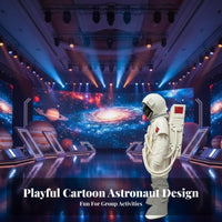 Fullfigure Coverage Cartoon Astronaut Costume Complete Set Astronaut externalfit Clear View Visor character costume Suit long-lasting for entertainers, Event Organizers, Performances, Promotional Events, Theme Parks, Conventions