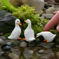 Mini Duck Figurines for Garden, Planter, Fish Tank, and Micro Landscape Decor