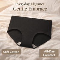 Underwear Women Multipack with Long Staple and Silk Gusset, Knickers for with Heart Pattern Waistband, Everyday