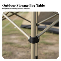 Adjustable Height Folding Table Foldable Portable Aluminum Camping Table Multi-Functional for Street Vendors, Journeyers, Travel, Backyard, Tailgating